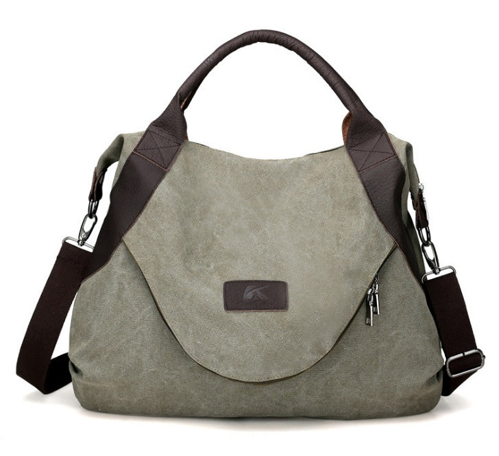 Vintage Canvas Crossbody – Retro Elegance.