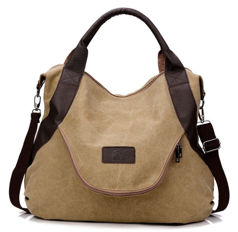 Vintage Canvas Crossbody – Retro Elegance.